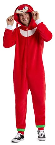 OppoSuits Einteiler für Erwachsene – Sonic, Knuckles & Shadow Onesies – Bequemer Overall für Fasching und Entspannen