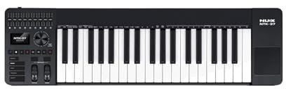 NU-X | NTK-37 MIDI Control Keyboard a 37 Key, 3 Octave Desktop-Friendly Multi-Functional MIDI Controller | Cubase LE included, Semi-Weighted Keys, Pitch & Modulation Wheels