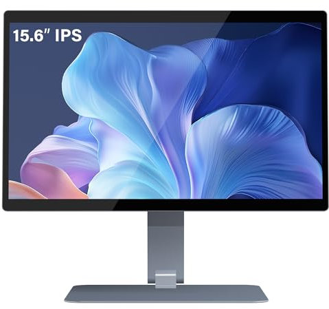 HEIGAOLAPC All in One Desktop Computer,12th Alder Lake N100 Win 11 Pro 8GB RAM +128GB ROM Desktop Computers,15.6-inch Touchscreen FHD Display Computer,Ultra-thin Aluminum Alloy Fuselage