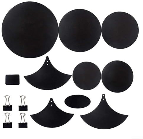 Set di 14 cuscinetti silenziatori per batteria, kit per la pratica del silenziatore, set di cuscinetti per sordina per batteria e piatti, in schiuma di gomma, per smorzare il suono della batteria