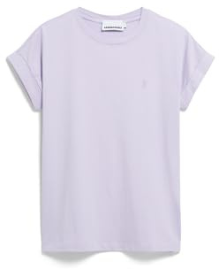 ARMEDANGELS Damen T-Shirt aus Bio-Baumwolle IDAARA Loose Fit Soft Lilac