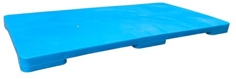 asdchZen Palets De Plástico para Exhibición, Palets Ligeros para Almacenamiento En Sótanos, Almohadillas De Polietileno para Palets, Bandeja De Plástico para Jardín, Azul, 100 X 50 X 5 Cm, 1 Unidad