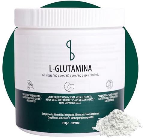 Norte Organics - L Glutamina Polvo | Salud Intestinal, Regeneración Celular y Apoyo Inmunitario | Suplementos de L-Glutamina Pura 100% | Sin Lactosa y Sin Gluten | Glutamine Con Sabor Neutro