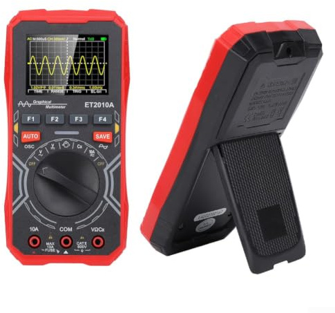 ET2010A Digital Oscilloscope And Multimeter For Electronics Automotive Industrial Testing With Color Display