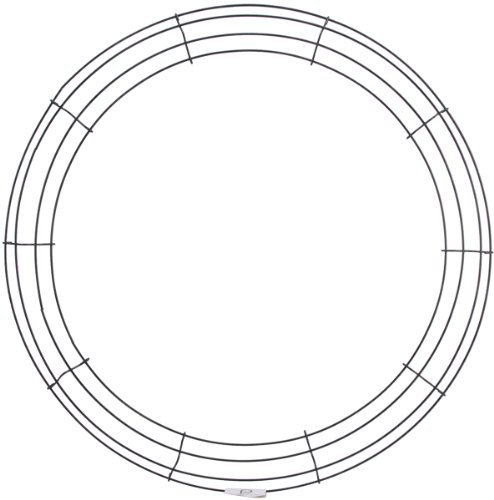 Panacea Wire Wreath Frame-20-inch, Other, Multicoloured, 4.54 x 52.8 x 52.8 cm