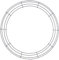 Panacea Wire Wreath Frame-20-inch, Other, Multicoloured, 4.54 x 52.8 x 52.8 cm