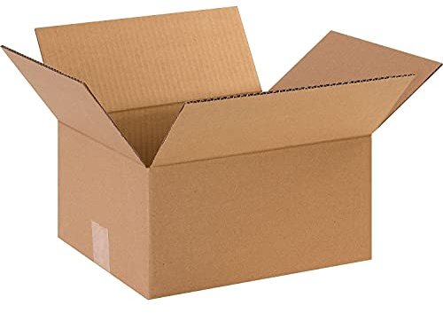 The Packaging Wholesalers 12 x 10 x 6 Inches Shipping Boxes, 25-Count (BS121006)