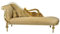 Casa Padrino Barock Luxus Chaiselongue Antik Weiss/Gold - Golden Wings - Luxus Qualität
