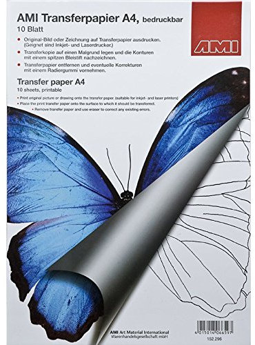 CREATIV DISCOUNT NEU AMI Transferpapier, bedruckbar, A4, 10 Blatt