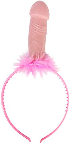 Folat, Kunststoff, Pinke * Penis Tiara * mit 5 Wurfringe für Junggesellinnen-Abschied, Ka