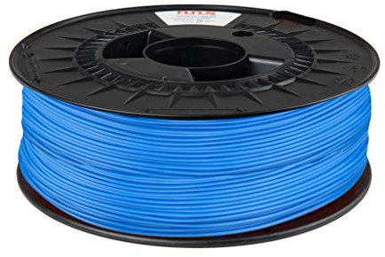 NuNus PETG Filament 1,75mm Made in Europe Premium Qualität PET Polyethylenterephthalat Lebensmittelecht für 3D Drucker und 3D Stift (Hellblau)