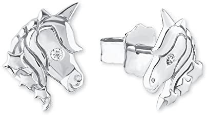 s. Oliver Ohrringe für Mädchen, Zirkonia / 925 Sterling Silber, Rhodiniert