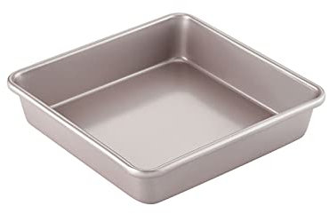 CHEFMADE 9-Inch Square Cake Pan, Non-Stick Deep Dish Bakeware for Oven Baking (Champagne Gold)