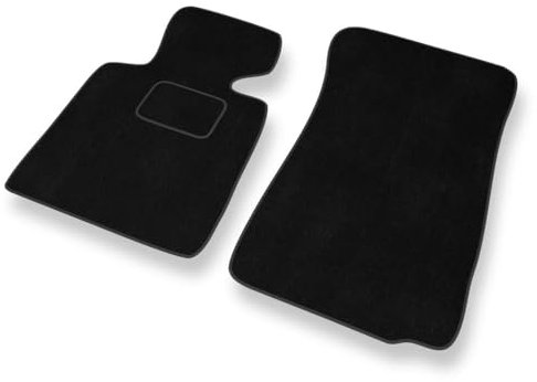 Mossa - Fußmatten Auto kompatibel mit BMW Z4 I E85, E86 (2002-2008) - Premium Velours Schwarze Automatten Autoteppiche