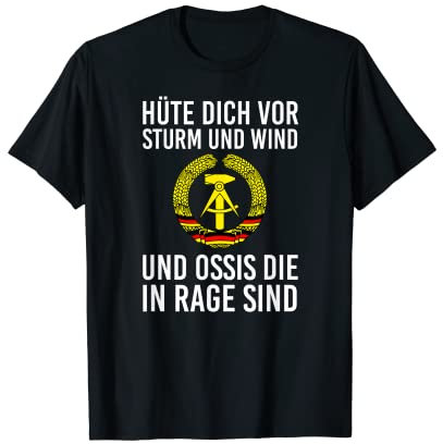 Kult hüte dich vor sturm und wind und ossis die in rage sind T-Shirt
