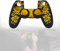 Controller Skin, Controller Abdeckung, weiche Silikonhülle Skin Grip Shell Cover für Playstations 4 Controller(Schwarz Gelb)