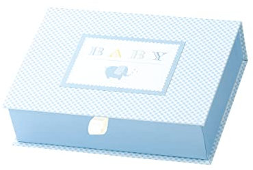 Rössler Papier 14561930000 - Memory Box Baby Boy, hellblau, 215 x 55 x 155 mm, Geburt und Taufe, 1 Stück