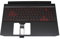 acer 6B.Q7KN2.046 Original Tastatur inkl. Topcase DE (deutsch) schwarz/rot/schwarz mit Backlight (Geforce1650) für Nitro 5 (AN515-55), (AN515-44)