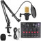 DEVICE OF URBAN INFOTECH BM800 - Juego de micrófono de condensador con mezclador de audio V8, soporte de micrófono y filtro pop, cambiador de voz, interfaz de audio para transmisión en vivo, canto y