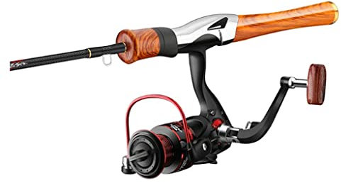 Angelrute Teleskop Angelrute & Rolle Combo Carbon Baitcasting Ruten Brandungsruten mit Spinnrolle für Süß- und Salzwasser