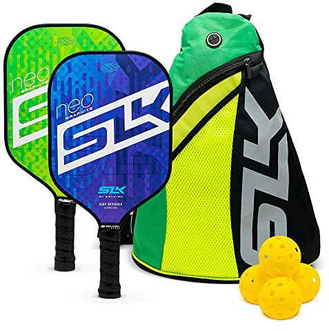 SLK NEO 2.0 by Selkirk Pickleball-Paddel,Verfügt über EIN Graphit-Gesicht, SX4 Wabenkern und SpinFlex strukturierte Oberfläche,Entworfen in den USA,Entworfen für Traktion und Stabilität