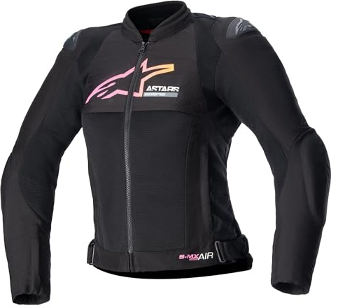 Alpinestars Stella SMX Air Perforierte Damen Motorrad Textiljacke, schwarz/fuchsia, S