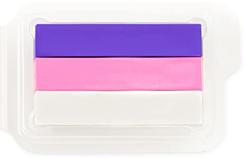 Snazaroo - Split Cake de 3 Colores Floral - Paleta de 3 Colores de Pintura Facial y Corporal, Morado, Rosa Brillante y Blanco, Aguacolores, 24g