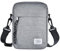 Handy Umhängetasche Herren Grau , Handytasche zum Umhängen mit Brieftasche Damen, Multifunktional Männer Reißverschluss Telefon Schultertaschen Holster Messenger Bag Brieftasche mit Schultergurt