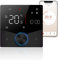 Decdeal WiFi Smart Thermostat Raumthermostat,Fussbodenheizung Wasser,Voice Control,Weekly Programmable Temperature Smart Knob Thermostat mit Dimmable Light Color mit Tmall Genie Amazon Google Home