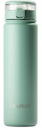 Doulton Taste 2 Water Bottle with Filter Reduction Cartridge | Green | Insulated Stainless Steel | 500ml Capacity | Reduces Contaminants | Improves Taste & Odour | Filtered Water Bottle