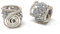 Dreadperlen 12 Silber Metallic Spirale 2 Stück Dreadschmuck Haarschmuck für Dreadlocks, Braids und Hochsteckfrisuren (Ø 6 mm)