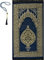 Prien Gebetsteppich Muslim mit Tesbih | Seccade mit Gebetskette | Gebetsmatte Islam für Frauen | Islamische Teppich Geschenke Set für Männer | Prayer Mat Geschenk Gebet Ramadan Namazlik (Marineblau)