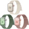 PIOWNN 3 Pezzi Nylon Cinturini Compatibile con Cinturino Apple Watch 40mm 41mm 38mm 42mm 44mm 45mm 46mm 49mm Donna Uomo, Cinturino Sportivo Loop Velcro per iWatch SE Series 10 9 8 7 6 5 4 3 2 1 Ultra
