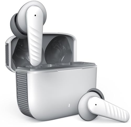 Wireless Earbuds For Samsung Galaxy S22+, Bluetooth 5.3 Headphones in Ear with HiFi Stereo Deep Bass, 4 ENC Noise Cancelling Mic Wireless Earphones 30H Playtime, IPX5 Waterproof, USB-C - White