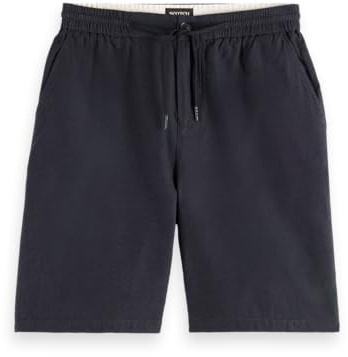 Scotch & Soda Herren Fave Bermuda Shorts, Schwarz, 33W