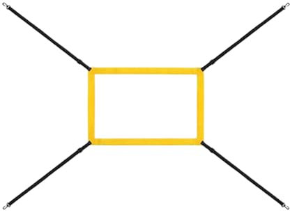 Baseball Strike Zone Target, Strike Zone Net mit 4 verstellbaren Riemen, Einstellbare Strike Zone Target für Baseball Net Practice Throwing und Hitting, Baseball Pitching Net für Baseball Hitting