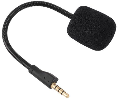 XUMIUZIY Micro de Jeu de Remplacement pour Casque Arctis 1, Perche de Microphone de Jeu Détachable de 3,5 Mm, Micro Omnidirectionnel et Antibruit avec Couvercle en Mousse