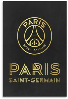 RYJFRYTRY PSG Chants Fußball-Kunst-Poster, dekoratives Gemälde, Leinwand, Wandkunst, Wohnzimmer, Poster, Schlafzimmer, Gemälde, Wohnzimmer, Illustration, Poster, 20 x 30 cm