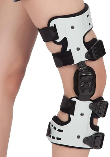 Tairibousy OA - Rodillera descargadora, soporte de rodilla para osteoartritis, dolor de artritis, necrosis avascular, hueso sobre hueso, dolor articular y degeneración (derecha)