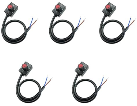 rieder DC 0/1-10V Knob LED Dimmer, Low Voltage Passive Dimmer PWM Dimming for 0-10V or 1-10V Dimmable Electronic LED Driver 5Pc