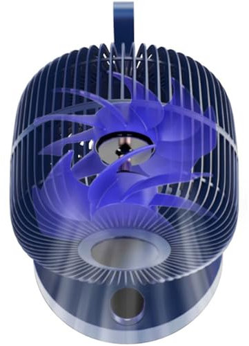 TYYMSMK Ventilateur de circulation d'air à double lame, fonctionnement silencieux de 19 dB, 5 réglages de vitesse, oscillation grand angle de 120 °, utilisation multi-scènes, conception à faible
