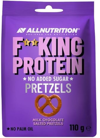 Allnutrition Fitking Protein Pretzels, Milk Chocolate Salted - 110g