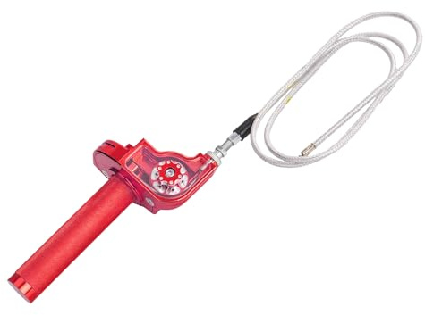 BAISUYA Motorcycle Throttle Grip 7/8 22mm CNC Aluminum Quick Twister with Throttle Cable for KLX CR CRF EXC XR CRF50 CRF230 50 110 125 230 250 Dirt Pit Bike Motocross Motorbike Quad ATV (Red)