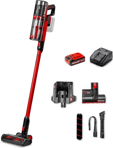 Einhell Akku-Stielstaubsauger TE-SV 18/270 Li BL-Solo | PXC | 18 V | Brushless | 270 mbar | beutellos | 3 Leistungsmodi | 3-fach Filtersystem | inkl. Zubehör | ohne Akku