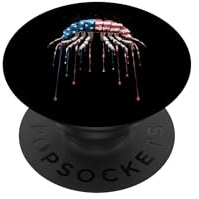 Isopod Amerikanische Flagge USA Drip Graffiti Lover PopSockets Klebender PopGrip