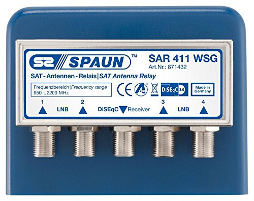 Spaun SAR 411 WSG Sat Antenne Relay für 4X Universal LNB