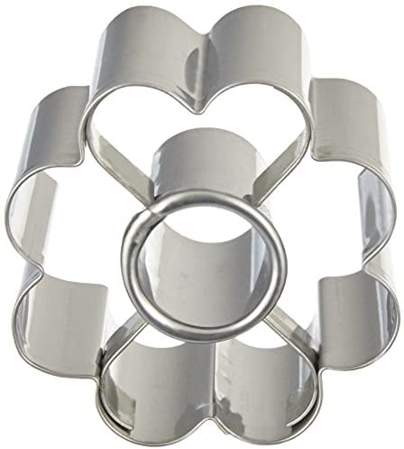 Paderno Stampo Canestrello Festonato, Stampo per Canestrelli, Tagliapasta per Biscotti in Acciaio Inox,