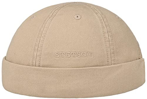 Stetson Ocala Baumwoll Dockercap Herren - Dockermütze aus 100% Baumwolle - Mütze in XL (60-61 cm) - Cap in Beige - Docker mit UV-Schutz 40