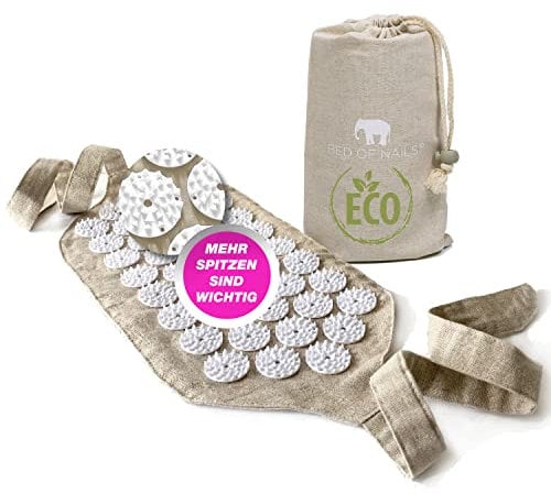 BED OF NAILS ECO Acupressure Mat Cushion Pillow Strap, Made with Eco-Friendly Materials (ECO Strap)