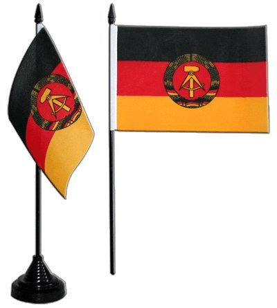 Flaggenfritze Tischflagge/Tischfahne Deutschland DDR + gratis Aufkleber